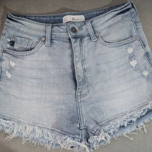 KanCan Light Blue Distressed Jean Shorts